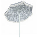 Outsunny 1.8 M Beach Umbrella Parasol With Sand Anchor, 30 Tilt, Light Grey