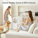 HOMCOM Bladeless Tower Fan With Oscillating, 3 Speeds, 3 Modes, 15H Timer