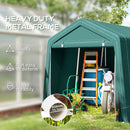 Outsunny Outdoor Garden Storage Shed Waterproof Bike Tent  W/ Zipper Doors