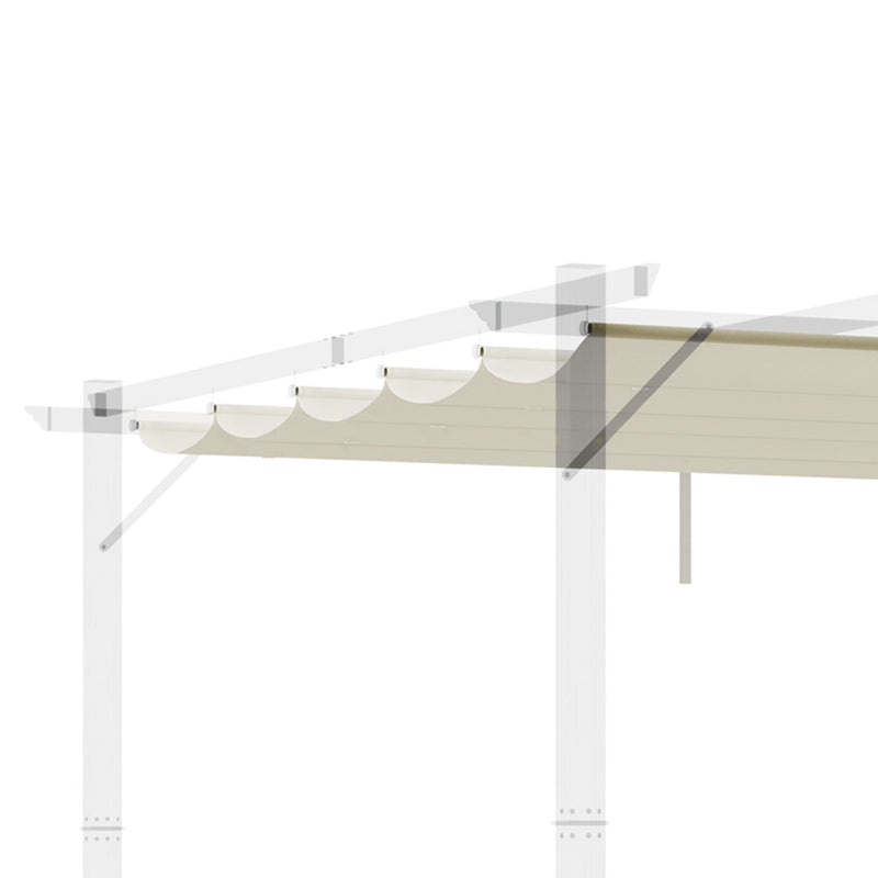 Outsunny Pergola Shade Cover Replacement Canopy for 4 x 3(m) Pergola, Cream