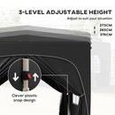 Outsunny 3 X 3(m) UPF50+ Pop Up Gazebo With Sides And Carry Bag