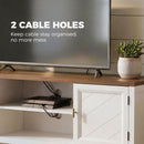HOMCOM Farmhouse TV Stand For TVs Up To 42 Inch, Media Console Table