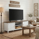 HOMCOM Farmhouse TV Stand For TVs Up To 42 Inch, Media Console Table