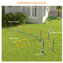 PawHut 4 Pcs Dog Agility Training Equipment, Dog Outdoor Games w/ Carry Bag