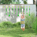AIYAPLAY 3 Piece Kids Zip Line Kit for Garden, 10m Length, Up to 50kg