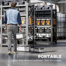 HOMCOM 3 Pieces Tool Case Set, 23\" 19\" 16\" Stainless Steel Tool Boxes