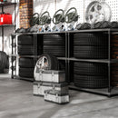 HOMCOM 3 Pieces Tool Case Set, 23\" 19\" 16\" Stainless Steel Tool Boxes