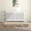 HOMCOM Vertical Slatted Heater Cover for Living Room, White