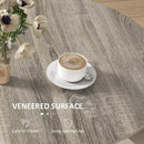 HOMCOM Folding Dining Table Foldable Drop Leaf Dinner Table For Kitchen Grey