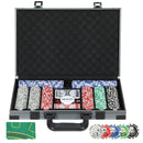 SPORTNOW 400-Piece Poker Chips Set, Texas Holdem Poker Set With Case, Mat
