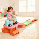 AIYAPLAY 3(m) 4 Pieces Up and Down Kids Rollercoaster, for 2-5 Years, Orange