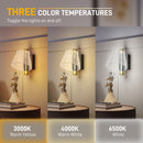 HOMCOM Led Wall Lamp 2 Pack, Modern Indoor Starry Wall Light