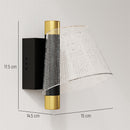 HOMCOM Led Wall Lamp 2 Pack, Modern Indoor Starry Wall Light