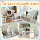 AIYAPLAY 3 in 1 Kids Table and Chair Set with Whiteboard and Blackboard