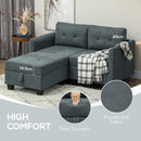 HOMCOM Modular Sectional Sofa with Storage, 2 Seater Sofa Set