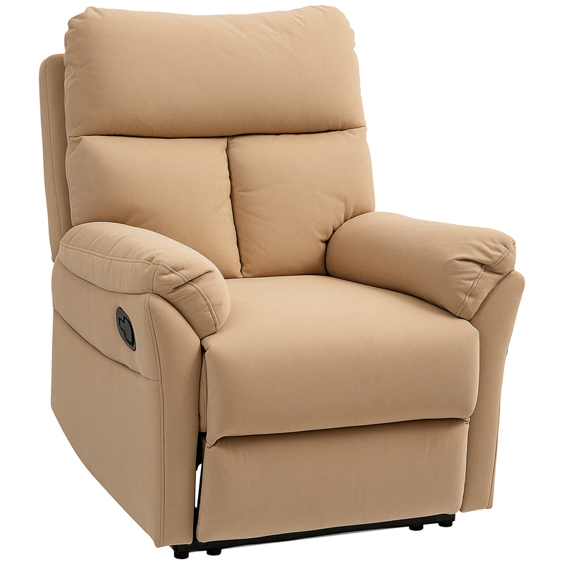 HOMCOM Recliner Armchair, Reclining Chair with Adjustable Leg Rest