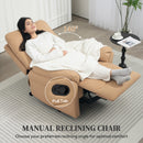 HOMCOM Recliner Armchair, Reclining Chair With Adjustable Leg Rest