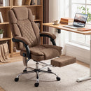HOMCOM Executive Office Chair, Desk Chair With Massage And Heat, Brown