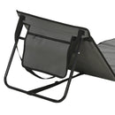 Outsunny Garden Beach Chair Mat, Sun Lounger Seats with Adjustable Back