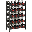 HOMCOM Wine Rack Freestanding 5-Tier 20-Bottle Capacity Black