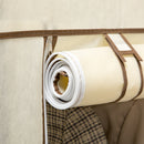 HOMCOM Fabric Wardrobe w/ Shelves Hanging Rail Foldable Closets