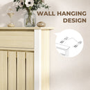 HOMCOM Radiator Cover with Drawer and Vertical Slats Oak
