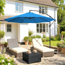 Outsunny 3(m) Banana Parasol Cantilever Umbrella Garden