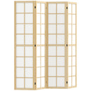 HOMCOM Indoor Room Partition, 4 Panel Folding Room Divider, 160 X 170cm