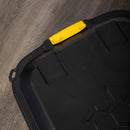 145L & 2 x 60L Heavy Duty Lockable Stackable Storage Trunks on Wheels in Black