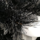 6ft (1.8m) Premier PVC Plain Black Tipped Artificial Christmas Halloween Garland