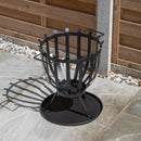 44cm Black Steel El Clasico Outdoor Garden Firebasket