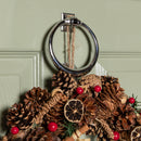 Winter Spice Hanging Christmas Wreath with Pine Cones Berries & Dried Fruit