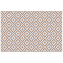 Outsunny 274 X 182 Cm Reversible Outdoor RV Rug Floor Mat, Coffee And White