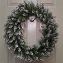 60cm Snow Tip Christmas Wreath with 160 Bullet Tips