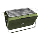 Outsunny Portable BBQ Grill with Suitcase Design for Camping Picnic Party