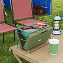 Outsunny Portable BBQ Grill with Suitcase Design for Camping Picnic Party
