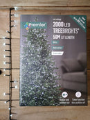 50m 2000 LED TreeBrights Christmas String Lights With Timer In Cool White