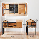 PawHut Wooden Tortoise House With Stand Legs