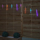 6.9m Icicle Christmas Chaser Lights with 72 Rainbow LEDs