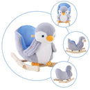 HOMCOM Children Rocking Penguin -Grey
