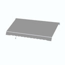 Outsunny 4x2.5m Retractable Manual Awning Window Door Sun Shade Canopy with Fittings and Crank Handle Light Grey