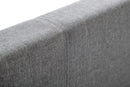 Rialto 135cm Double Bed - Light Grey