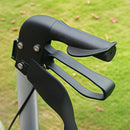 HOMCOM 2 in 1 Wheelchair & Folding Rollator Walker Combo, Pearl Blue