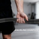 SPORTNOW 4ft Olympic EZ Curl Bar, Barbell Bar for 2" Weight Plates