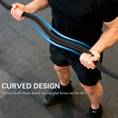 SPORTNOW 4ft Olympic EZ Curl Bar, Barbell Bar for 2" Weight Plates