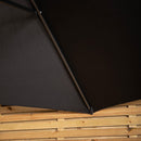 Samuel Alexander 2.7m Havana Garden Patio Parasol with Crank Handle in Black