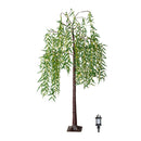 7ft (2.1m) Tall Light up Christmas Willow Tree with 384 Warm White LEDs