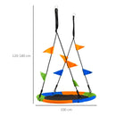 Outsunny Children's swing - multicoloured