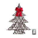 60cm Battery Operated Light up Christmas Tree with Red Bow & 60 Warm White LEDs