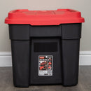 11L/37L/140L Black and Red Small Tuff Stackable Storage Box with Lid and Carry Handles